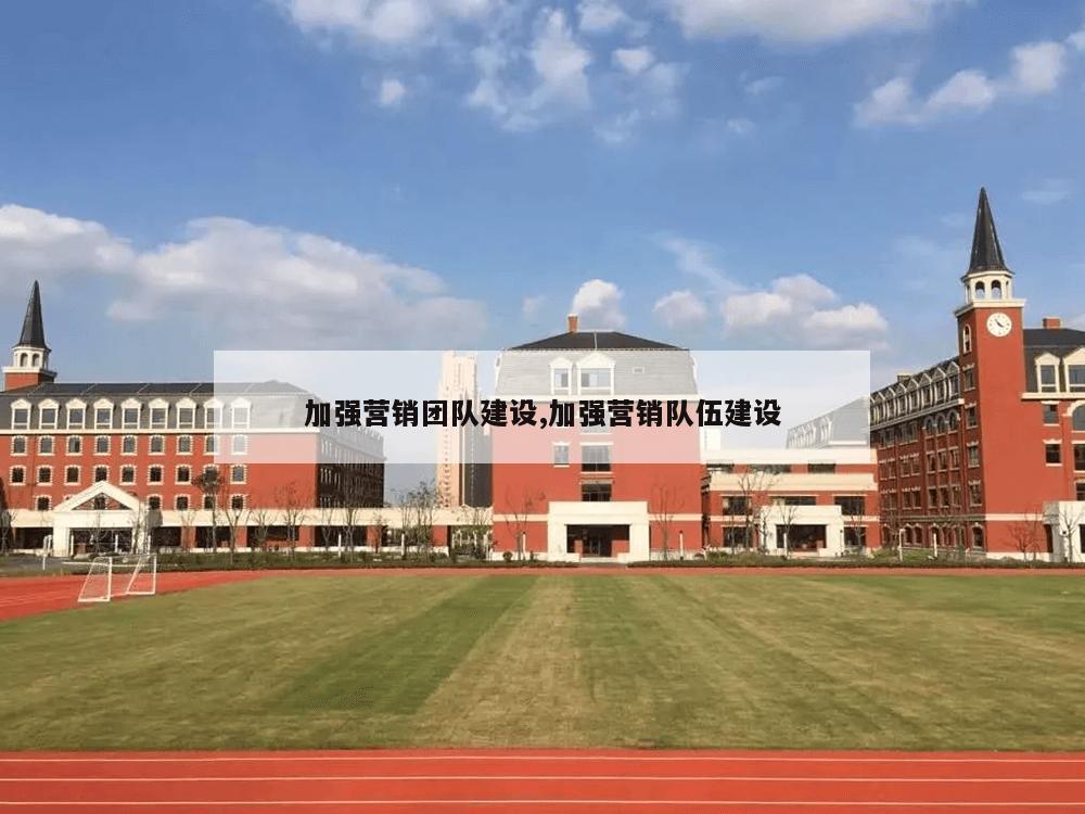 加强营销团队建设,加强营销队伍建设